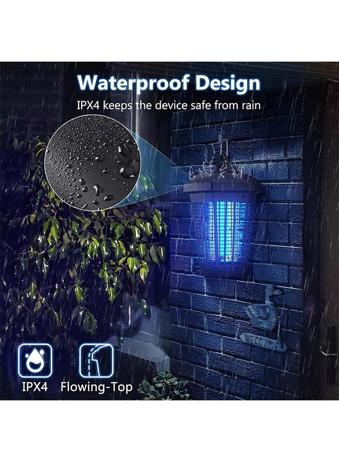 Beauenty Light Sensor Bug Zapper Outdoor, Mosquito Killer with Powerful 20W Bulb & 4000V Instant Killing, IPX4 Waterproof Mosquito Killer Lamp, UK Electric Fly Zapper (Black) - Image 5