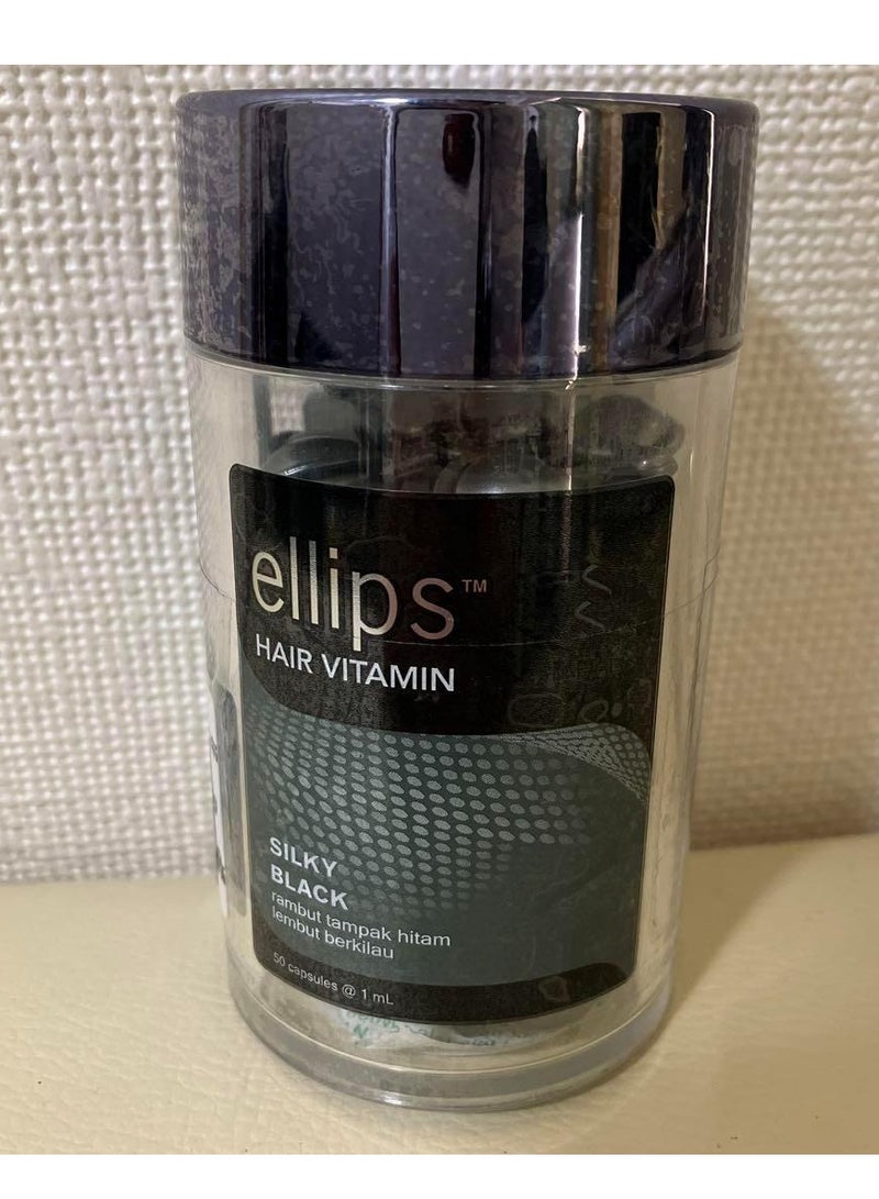 أليبس زيت فيتامين الشعر المغربي من إليبس - حيوية الشعر، عبوة واحدة، 50 كبسولة