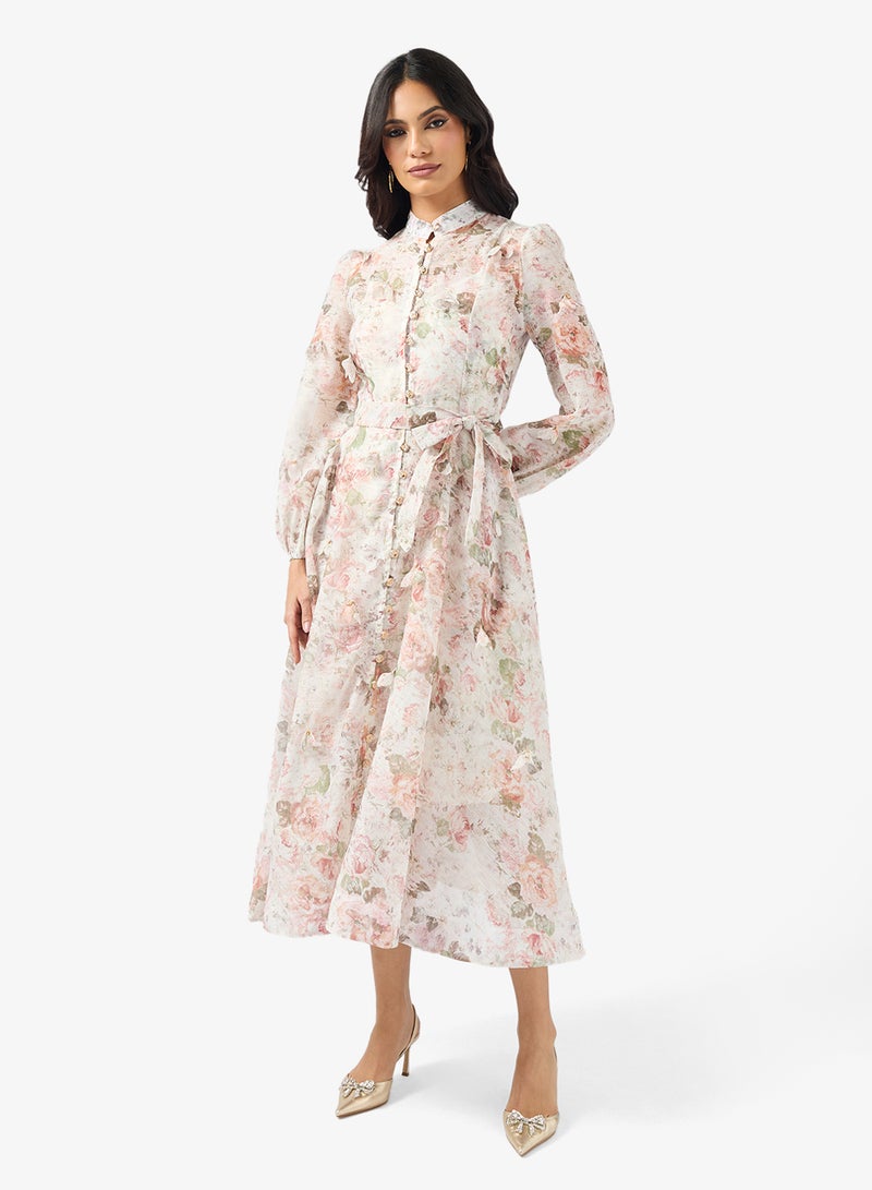 خزانة فستان بطبعة زهور - Image 4