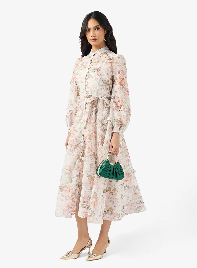 خزانة Floral Print Dress