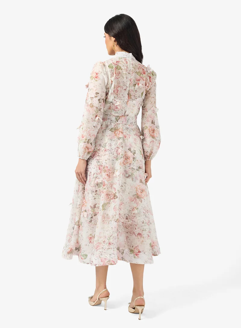 خزانة Floral Print Dress