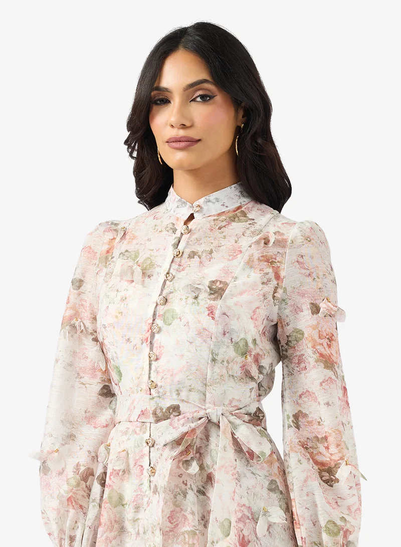 Khizana Floral Print Dress