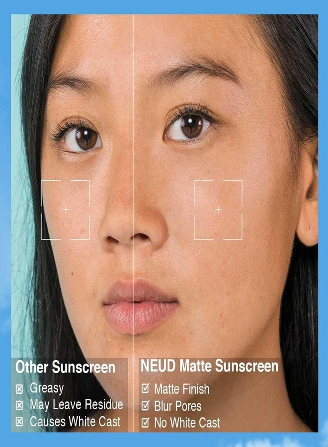 NEUD XPOSE YOURSELF NEUD Velvet Matte Sunscreen with SPF 50++++ Waterproof, For Uva/B Sun Protection, Dry Touch Sun Screen, Tan Removal, Pigmentation, No White Cast, Lightweight, For Men & Women, 50g Each - Pack of 2 - Image 3