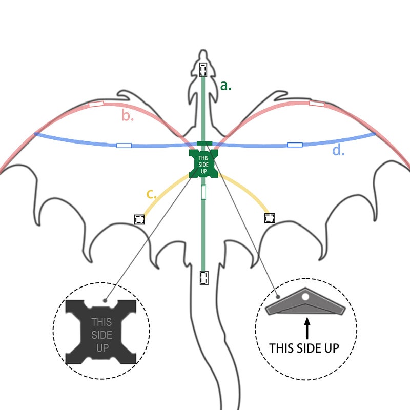 JEKOSEN Ice Dragon 54" Huge Kite for Kids and Adults Easy to Fly Single Line String with 160" Tail for Beach Trip Park Family Outdoor Games and Activities - Image 5