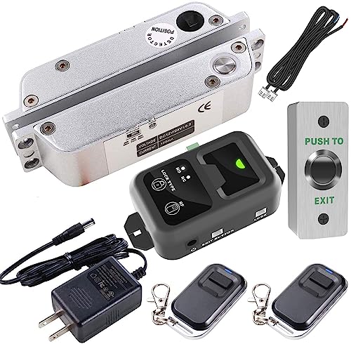 UHPPOTE Door Access Control Electric Drop Bolt Lock with RF Remote Control - Image 1