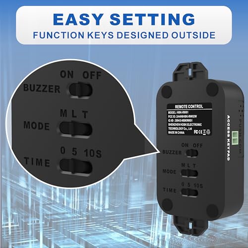 UHPPOTE Door Access Control Electric Drop Bolt Lock with RF Remote Control - Image 3