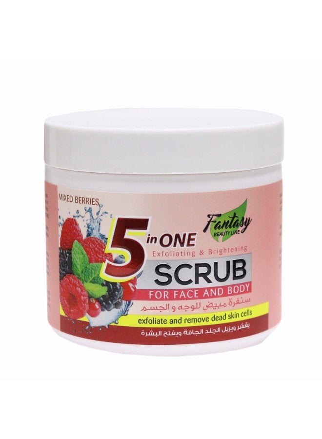 Fantasy BEAUTY LINE مقشر ومضيء 5 في 1 مع التوت المختلط - 500 مل - Image 1