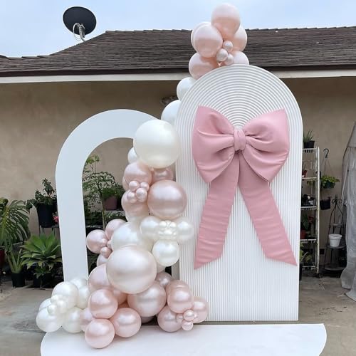 awenztech Pearl White Balloons 12 inch, White Latex Balloons 50pcs Party Balloons for Wedding Engagement Bridal Baby Shower Birthday Party Decorations - Image 3