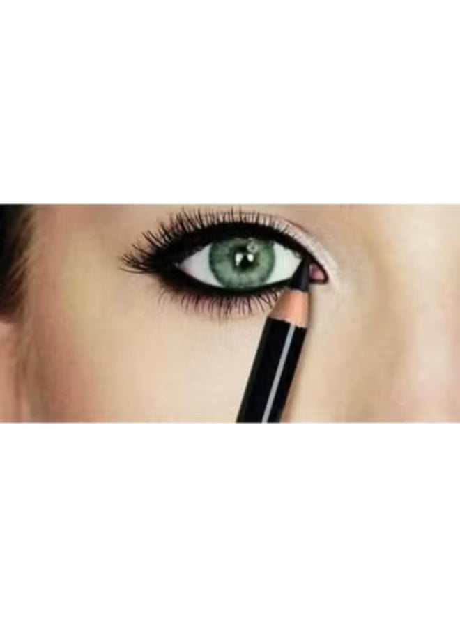 ام ان قلم كحل خشب أسود MN كود 171 – ثابت وطويل الأمد – مقاوم للماء – لتكبير وتحديد العين – مناسب للعيون الحساسة - Image 1