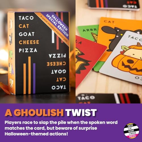 Dolphin Hat Games Taco Cat Goat Cheese Pizza Halloween Edition Wildly Spooky Card Game for Family Game Night | Easy to Play 15 Minute Rounds | Fun for Kids, Teens, Adults, and Families | 2-8 Players - Image 5