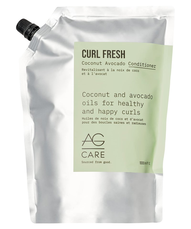 AG Care Curl Fresh Coconut Avocado Conditioner, 33.8 Fl Oz - Image 1