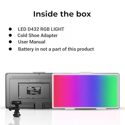 Digitek LED-D432RGB LED Video Light Studio, for YouTube Video, Product Photography, Makeup Shoot and More (Battery Not Included) - Image 2