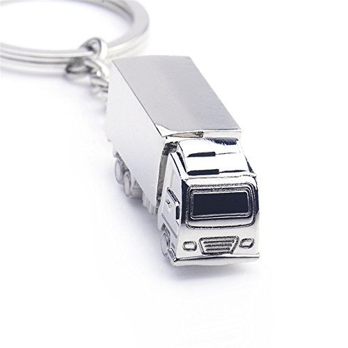 Hyning Metal Keychain Polished Silvery Truck Trucks Cargo Key Chain Ring Keyfob Key Holder Keyring Keyrings (Truck) - Image 4