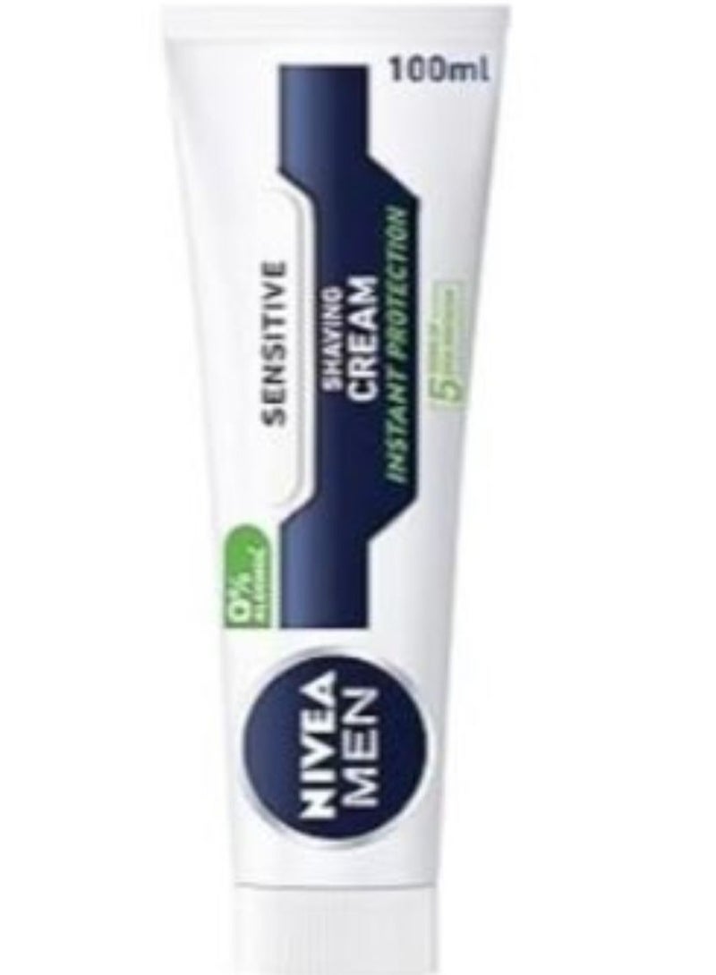 Nivea men shaving cream for sensitive skin 100 ml - Image 1