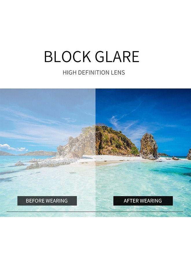 Y2K Sports UV Protection Sunglasses, UV400 Polarized Cycling Safety Sports Shades, Windproof Goggles for Baseball Golf (Black) - Image 3