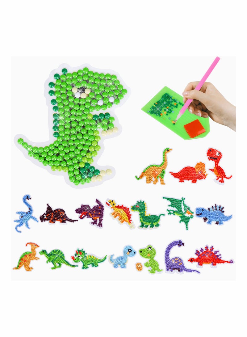 Zikra Arts and Craft Kits for Kids Boys DIY Diamond Painting Stickers Craft Sets for Kids Age 5 6 7 8 Dinosaur Toys for 6 to 12 Year Old Children - Image 1
