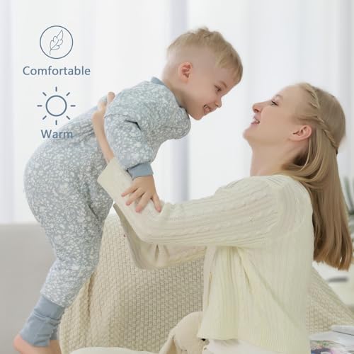 Mosebears Baby Sleep Sack with Legs,Cotton Baby Sleep Sack for Toddler Thicken 2.5 Tog(Rabbit 3-4T Years) - Image 2