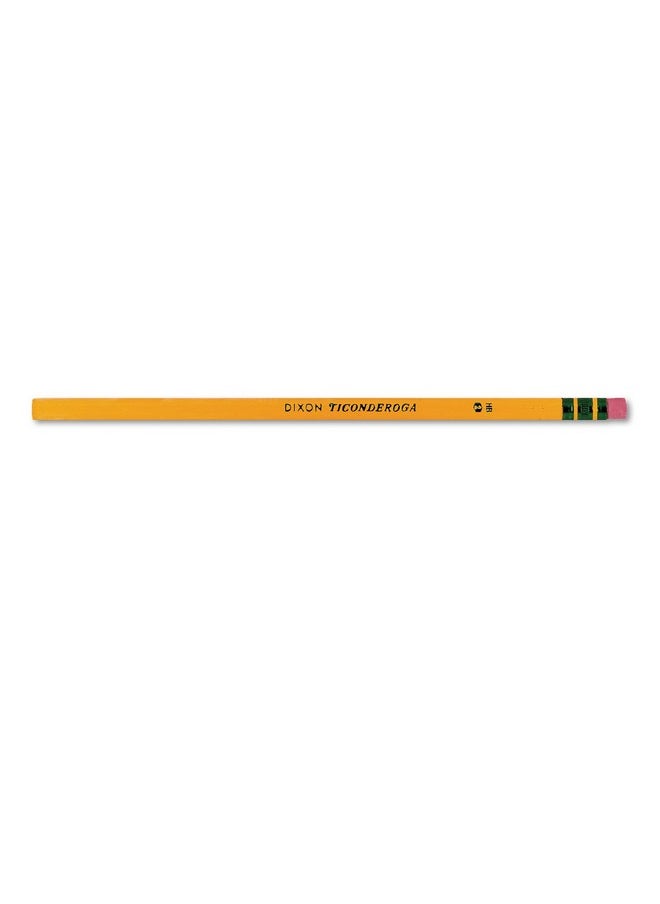 ديكسون - قلم رصاص خشبي من Ticonderoga 13872، Hb #2، أسطوانة صفراء، 96/عبوة - Image 1