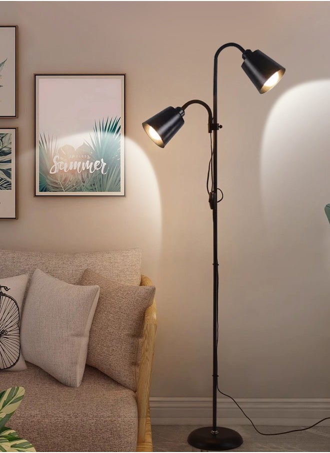 Sumkyle - Floor Lamp, Modern Design Standing Lamp, White Lampshade, Tall Lamp, Suitable for Living Room/Bedroom/Study/Office - Image 1