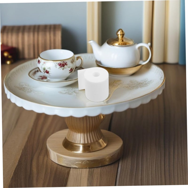 Miniature Dollhouse Toilet Paper Roll Holder Realistic Pla Material Photography Prop - Image 5