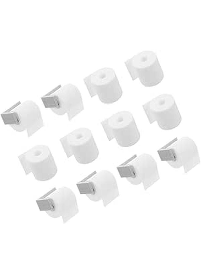 Miniature Dollhouse Toilet Paper Roll Holder Realistic Pla Material Photography Prop - Image 1