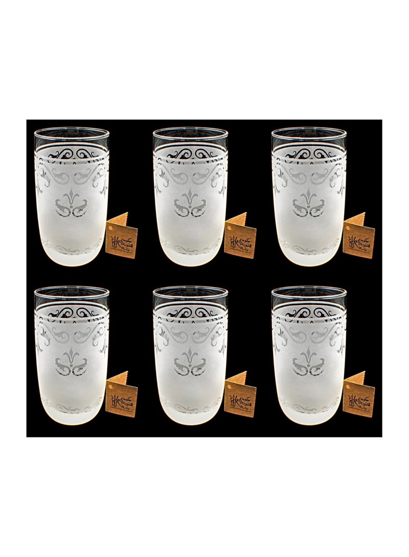 KuduArts Tumblers Glass Cups for Water Juice 6 Pieces - Image 1