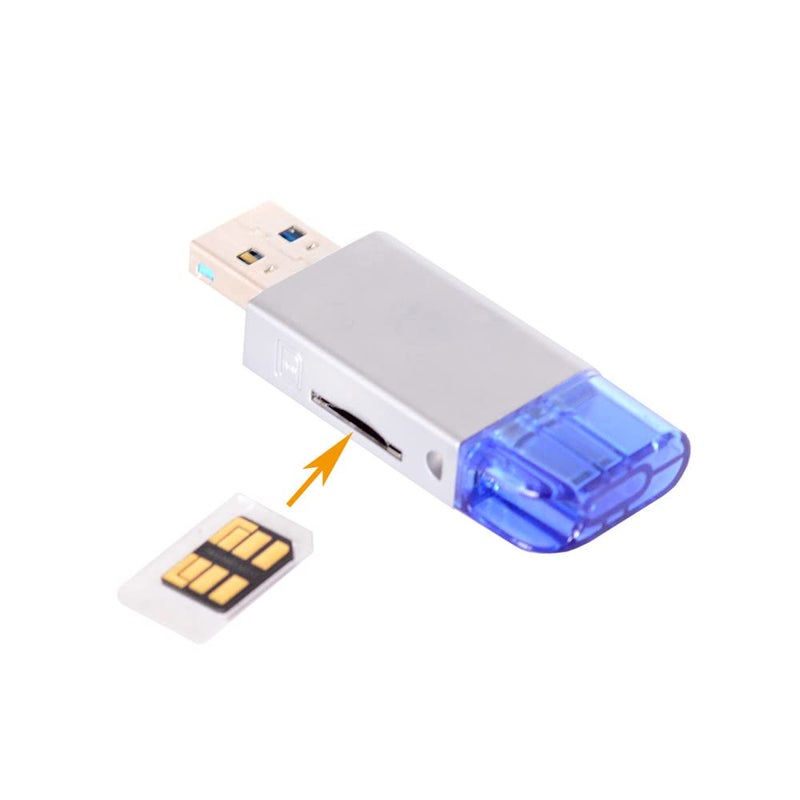 JSER USB-C Type C USB 2.0 to NM Nano Memory Card & TF Micro SD Card Reader Compatible for Huawei Cell Phone & Laptop - Image 3