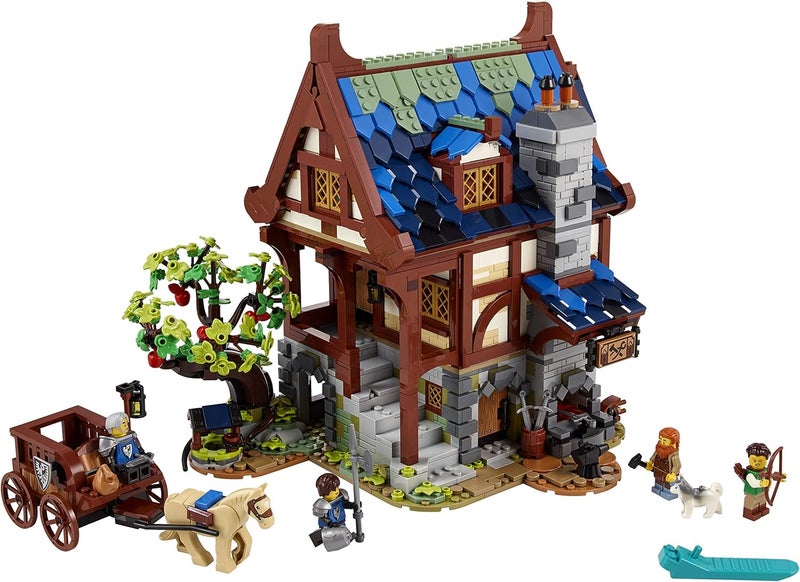 LEGO Ideas Medieval Blacksmith 21325 Building Blocks Toy Set (2,164 Pieces) - Image 1
