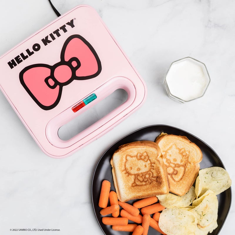 Uncanny Brands Hello Kitty Grilled Cheese Maker- Panini Press and Compact Indoor Grill - Image 1