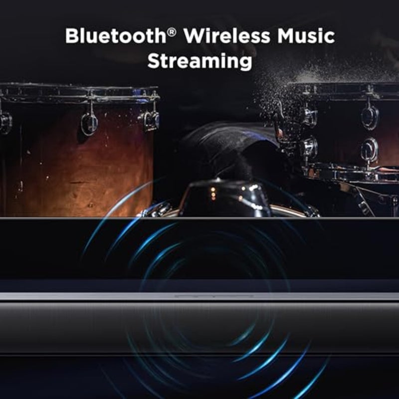 شريط صوت للمسرح المنزلي بهيكل من الألومنيوم ولمسة نهائية سوداء ونظام Dolby Atmos وDTS Virtual:X لتجربة صوتية غامرة - Image 5