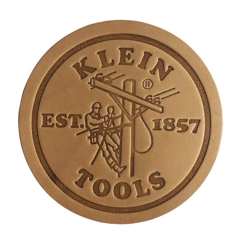 Klein Tools 98028 Klein Leather Coasters Made in USA Pk 6