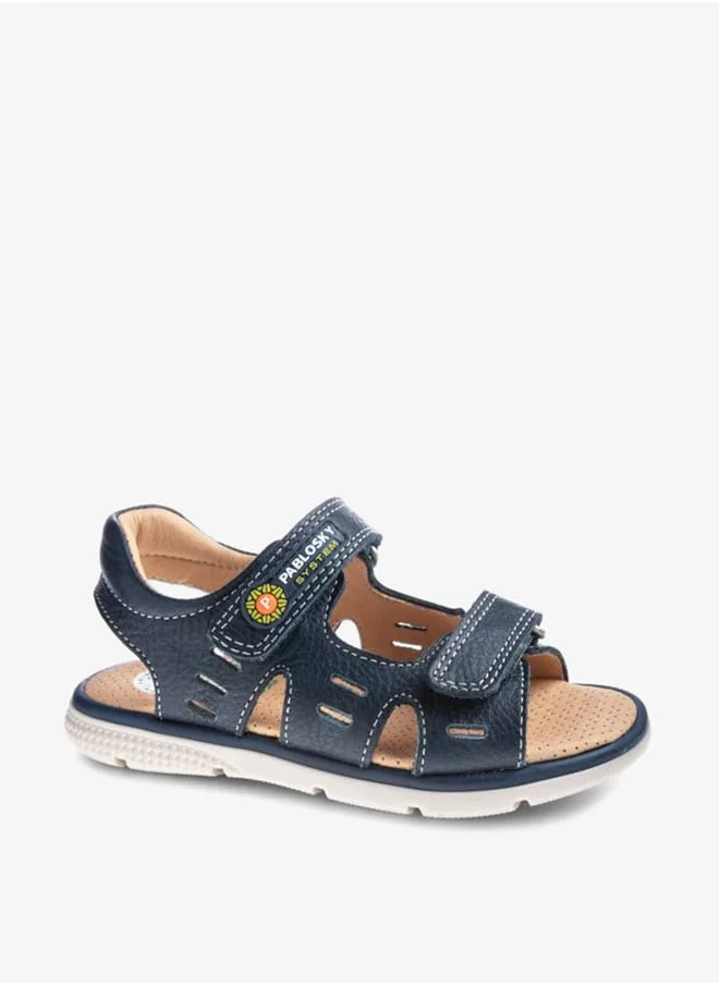 بابلوسكي Boys' Strappy Sandals With Hook And Loop Closure