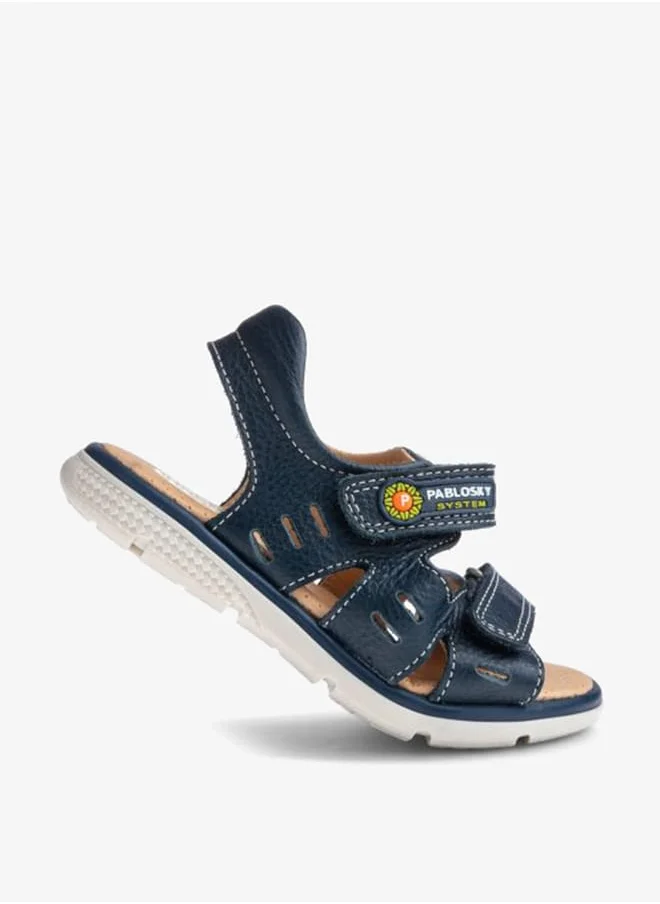 بابلوسكي Boys' Strappy Sandals With Hook And Loop Closure