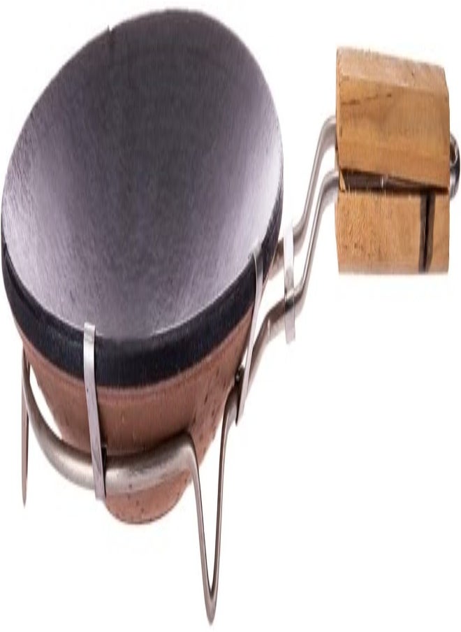 AKDC AKDC Round Pan 24Cm X 24Cm X 3Cm Black And Wooden  - Image 5