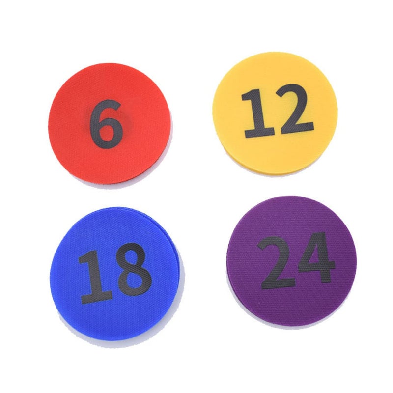 Colorful 4 Inch Number Carpet Markers 36pcs Positioning Stickers For Game Training Classroom Activities - Image 4