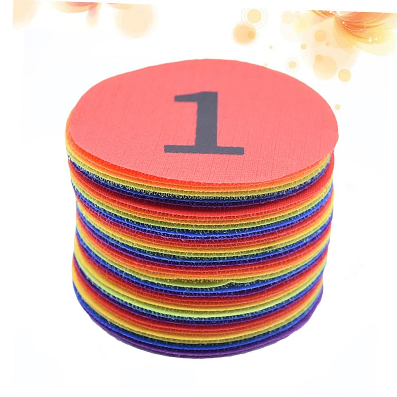 Colorful 4 Inch Number Carpet Markers 36pcs Positioning Stickers For Game Training Classroom Activities - Image 5
