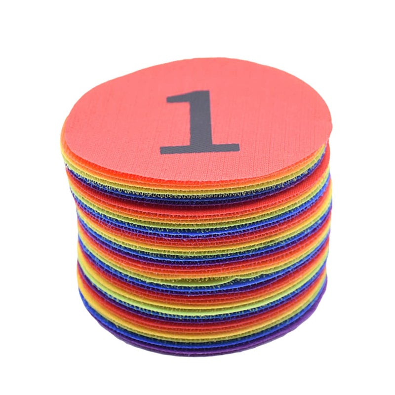Colorful 4 Inch Number Carpet Markers 36pcs Positioning Stickers For Game Training Classroom Activities - Image 2