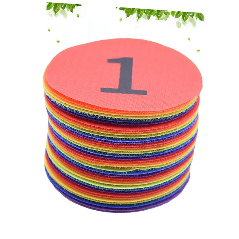 Colorful 4 Inch Number Carpet Markers 36pcs Positioning Stickers For Game Training Classroom Activities - Image 3