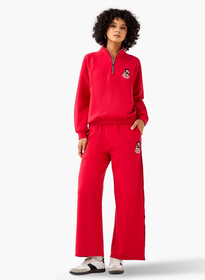 SP Characters Sweatshirt with Mickey Mouse Embroidery Cotton - Image 3