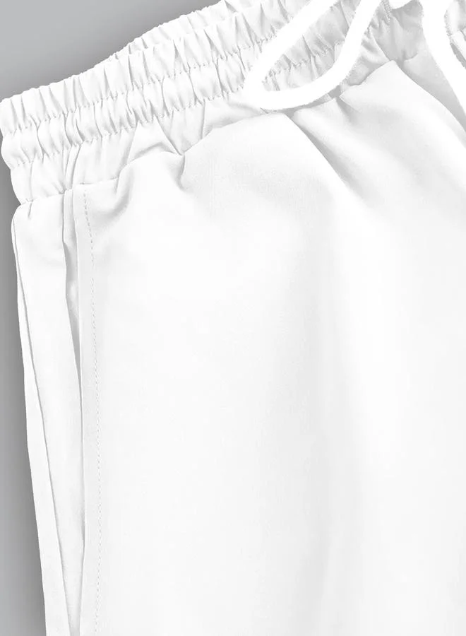 Take Two Solid Spread Collar Short Sleeve Shirt and Trousers Co-Ords by Styli