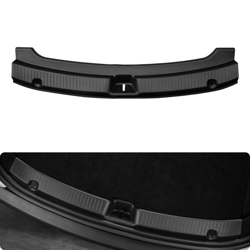 BASENOR Rear Bumper Guard for 2025 2026 Tesla Model Y Juniper Full Edge Coverage TPE Trunk Sill Protector AntiScratch Shield for Dogs Cargo Model Y Juniper Premium Performance OEM Look - Image 2