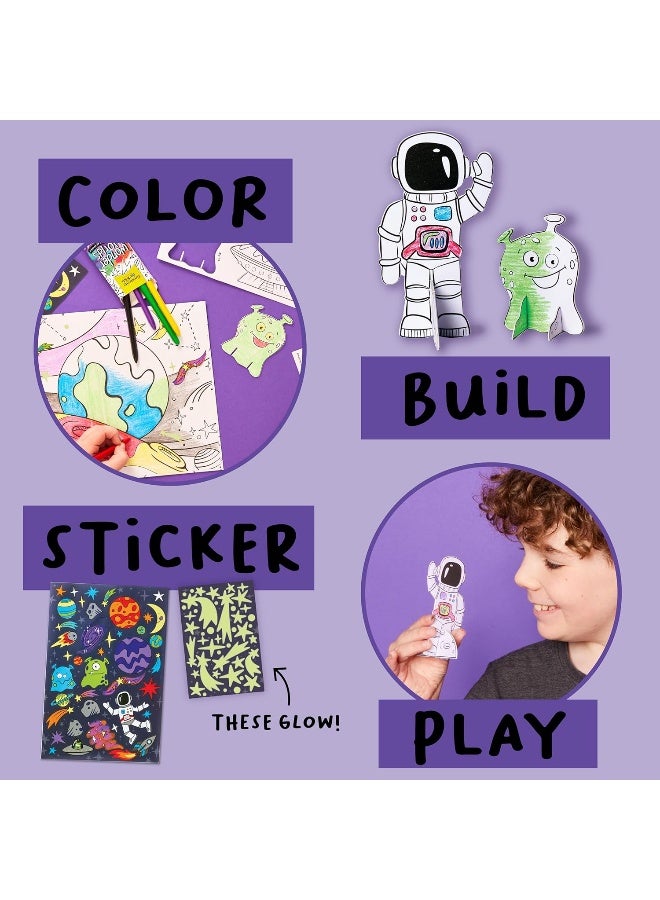 Creativity for Kids Wonder Worlds 3D Coloring Craft Kit: Outer Space Exploration - Image 4