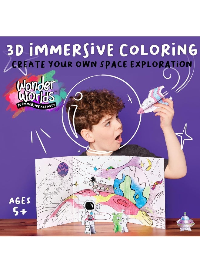 Creativity for Kids Wonder Worlds 3D Coloring Craft Kit: Outer Space Exploration - Image 2