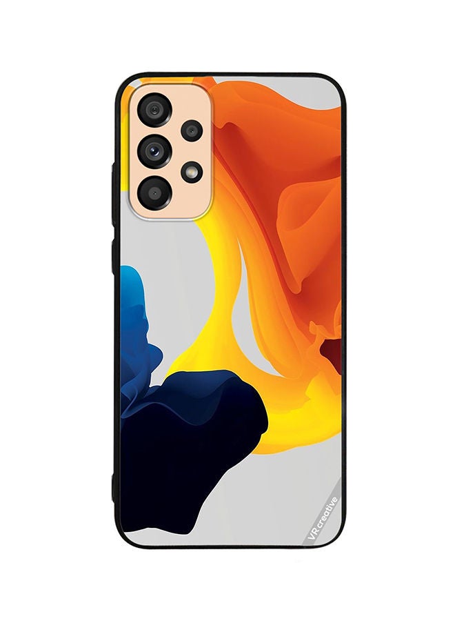 VR CREATIVE Protective Case Cover For Samsung Galaxy A72 Fluid Color Layers Design Multicolour - Image 1