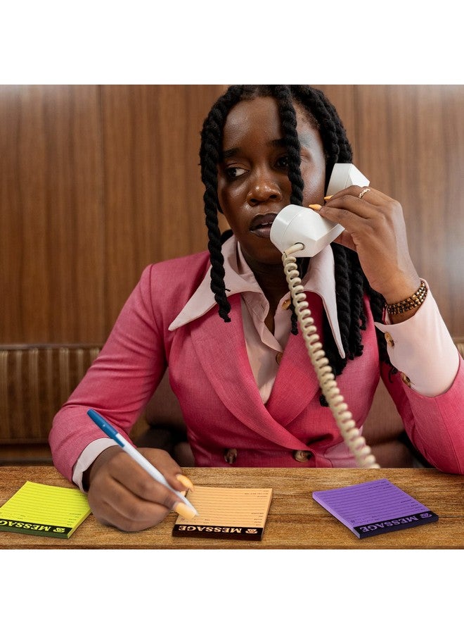 اياستي لوحة رسائل الهاتف، ملاحظات لاصقة ذاتية اللصق 4 × 3.4 بوصة، دفتر رسائل ملون زاهٍ، دفتر ملاحظات للرد على المكالمات، لوازم المكتب المنزلي، ألوان نيون متنوعة (ألوان زاهية، 8 قطع) - Image 4