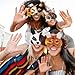 B BBPM Therian Mask Kit Cat Fox Masks with Fur Eye Mesh and Felt Sheet 4PCS Furry Animal Mask to Paint Arts Crafts Gear Diy for Halloween CosplayMasquerade Therian Accessory - Image 2