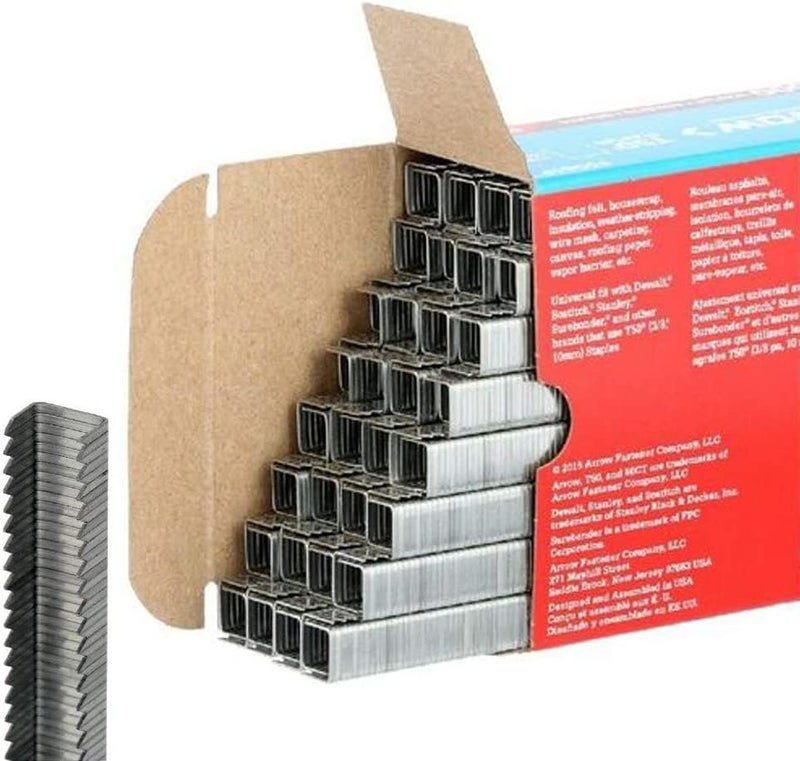 Arrow Fastener دبابيس Arrow Fastener 506IP الثقيلة T50 للتنجيد، البناء، الأثاث، الحرف، بطول ساق 3/8 بوصة، وحجم تاج 3/8 بوصة، 5000 قطعة (عبوة من 1) - Image 1