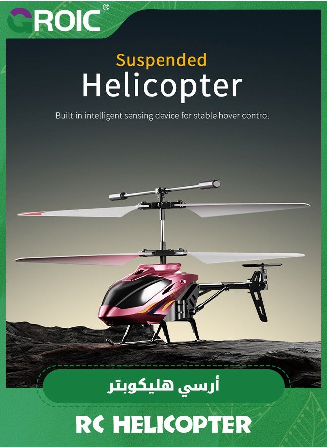 GROIC - RC Helicopter, Remote Control Helicopter with LED Light and Altitude Hold, One Key Take Off/Landing, Mini Helicopter Remote Helicopter Toys, Flying Helicopter Toy 2.5 GHz, Altitude Hold - Image 1
