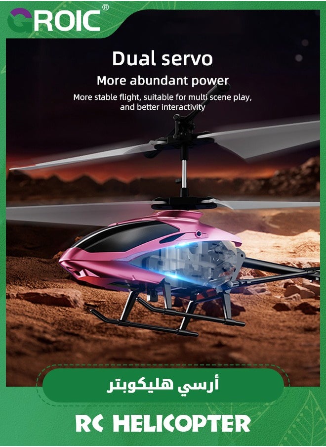 GROIC - RC Helicopter, Remote Control Helicopter with LED Light and Altitude Hold, One Key Take Off/Landing, Mini Helicopter Remote Helicopter Toys, Flying Helicopter Toy 2.5 GHz, Altitude Hold - Image 1