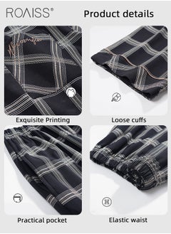 roaiss Spring And Autumn Male Cotton Pajama Sets Plus Size Sleepwear Fashion Gradient Plaid Pijama Men Set Pajamas Loungewear  - Image 5
